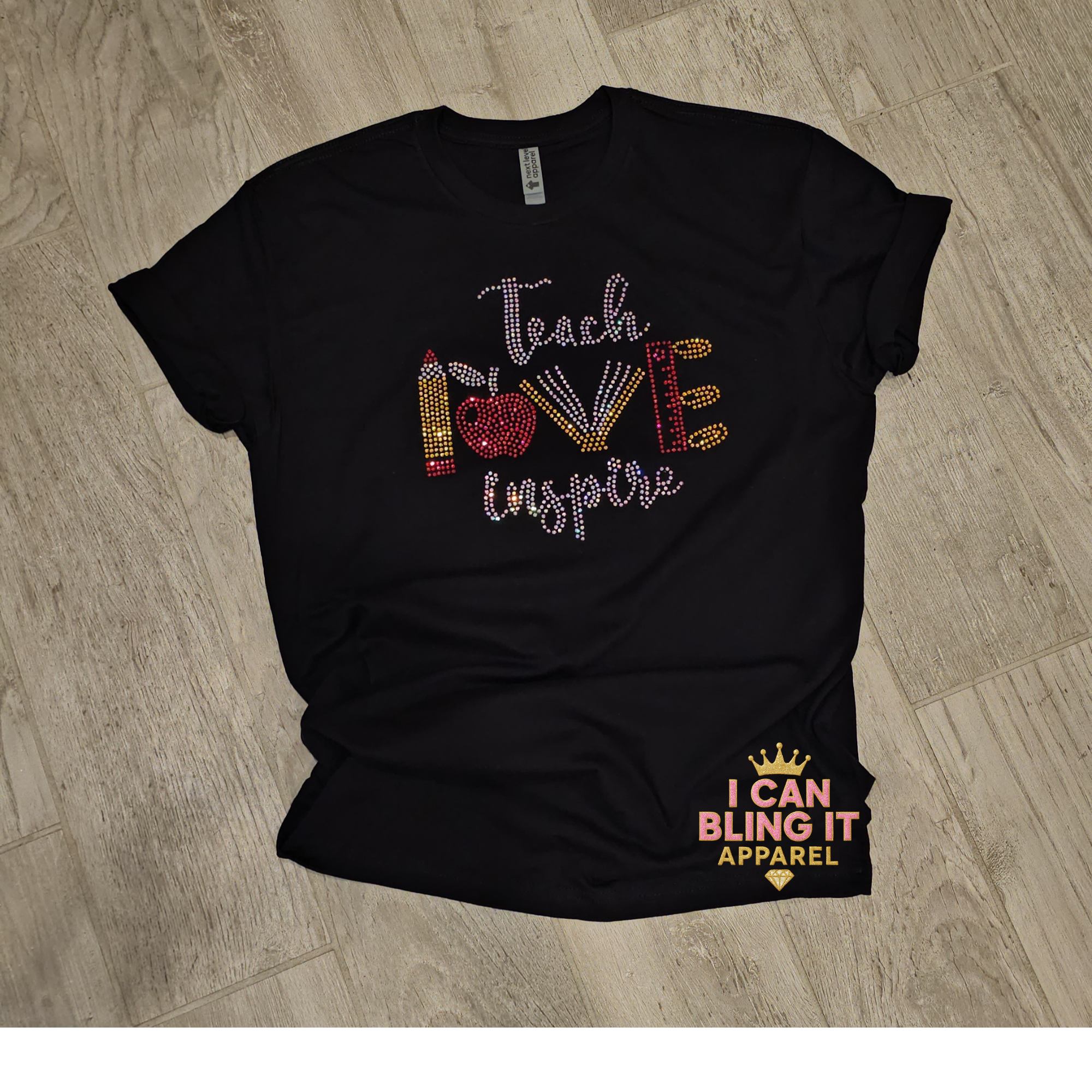 Teach Love Inspire Bling Tee