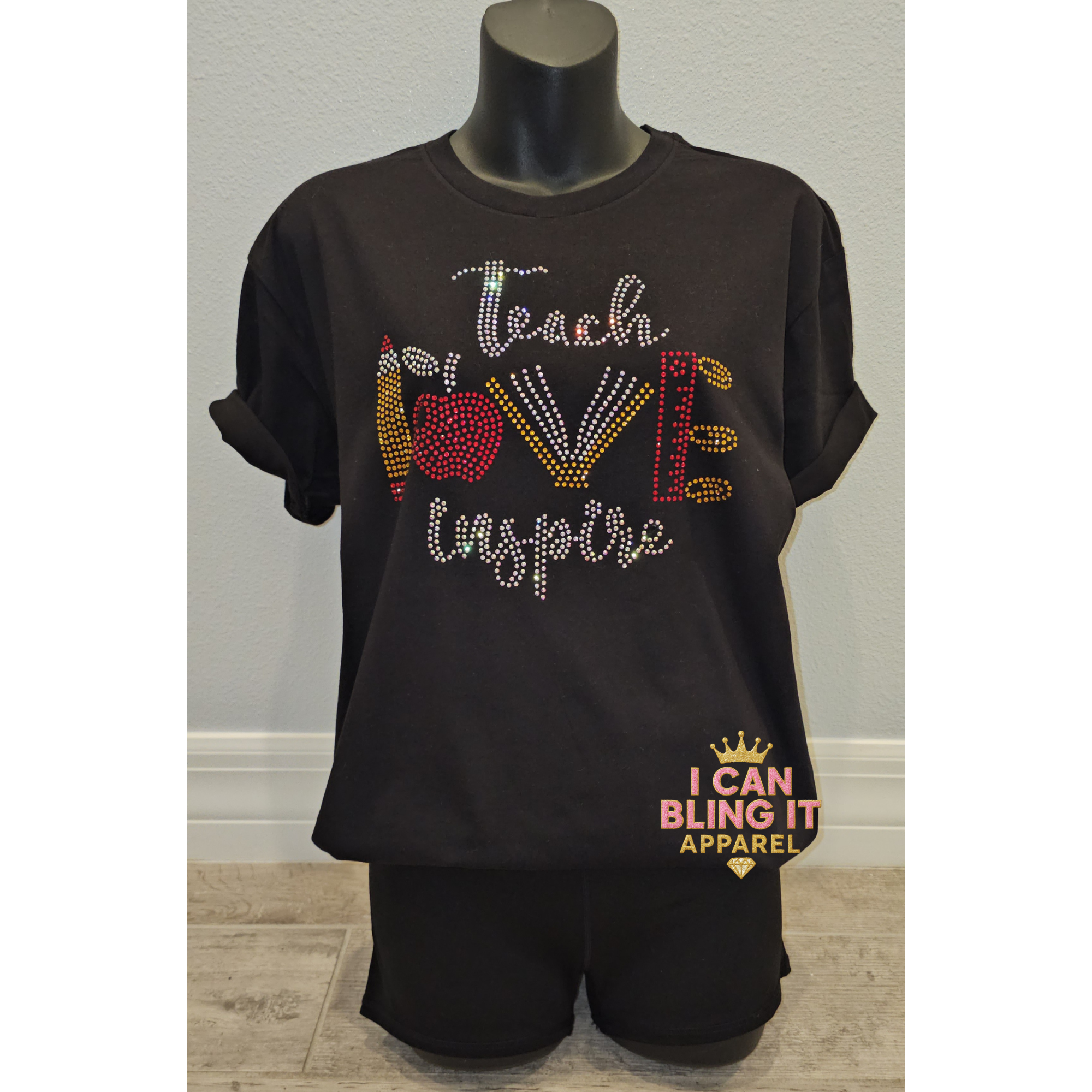 Teach Love Inspire Bling Tee