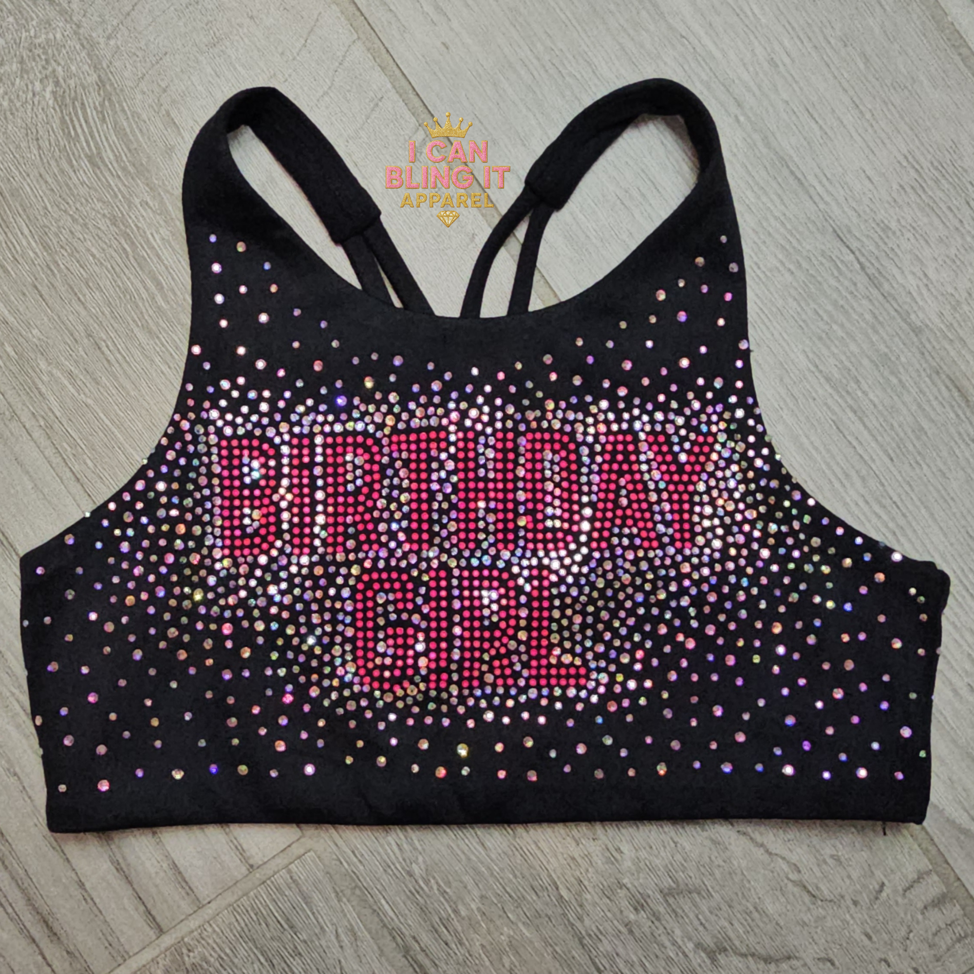 Birthday Girl Bling Sports Bra